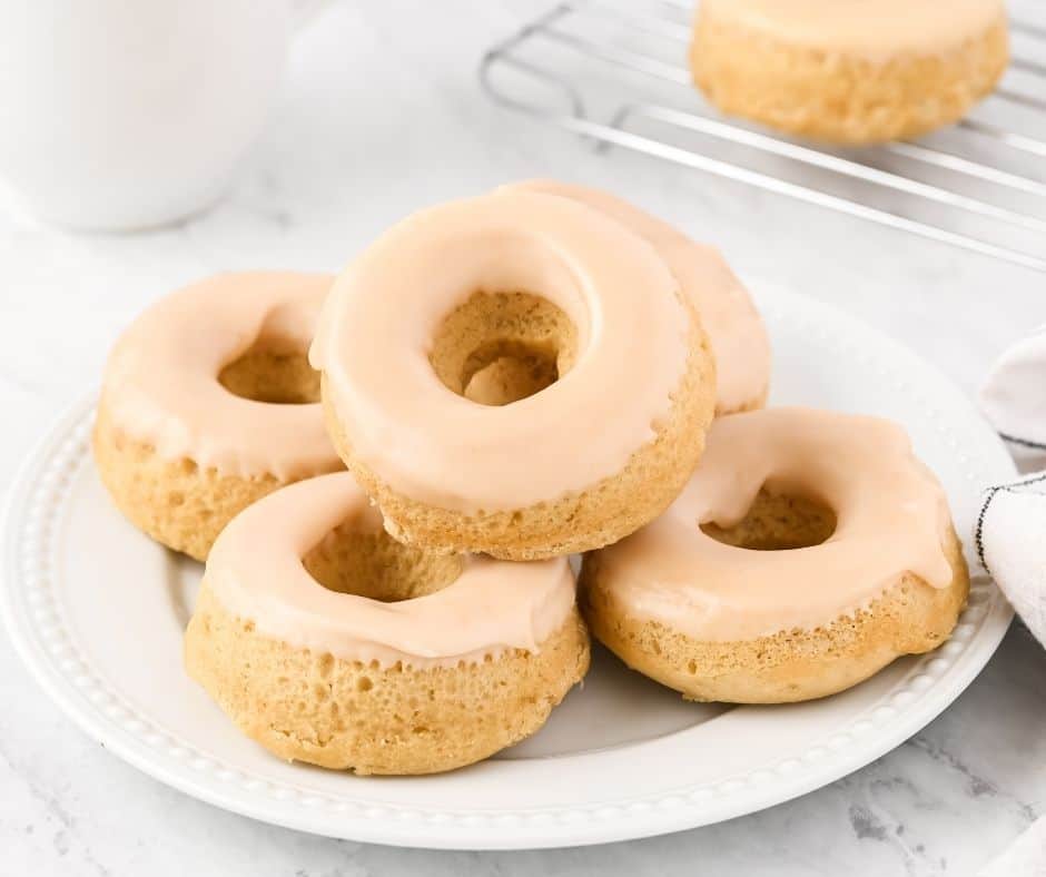 Air Fryer Maple Frosted Donuts