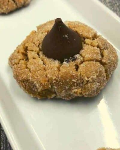 Air Fryer Peanut Butter Kiss Cookies