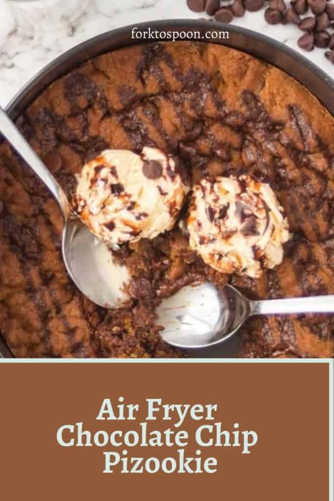 Air Fryer Chocolate Chip Pizookie