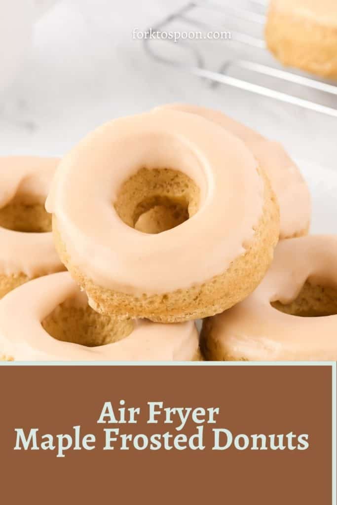 Air Fryer Maple Frosted Donuts