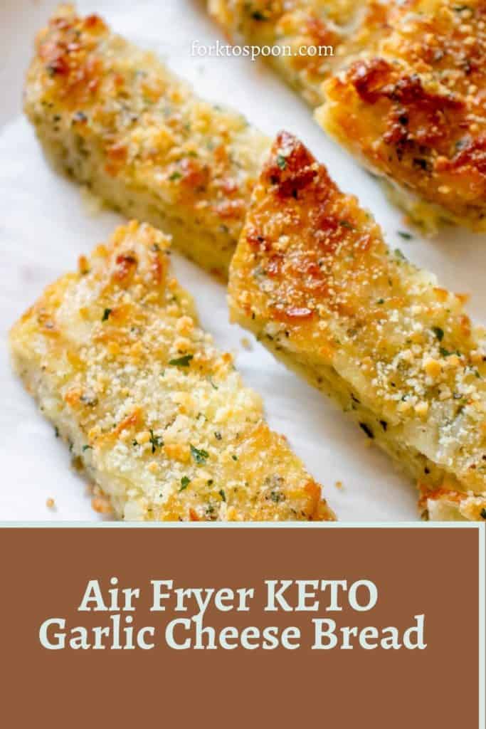 Air Fryer KETO Garlic Cheese Bread
