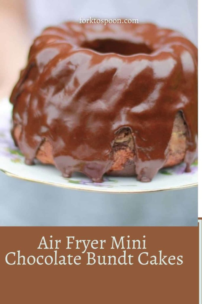Air Fryer Mini Chocolate Bundt Cakes