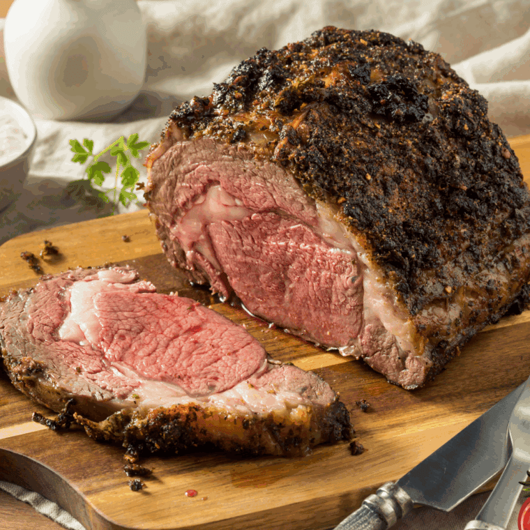 Air Fryer Roast Beef with a golden, crispy crust and a tender, juicy interior, perfect for a quick and delicious meal.
