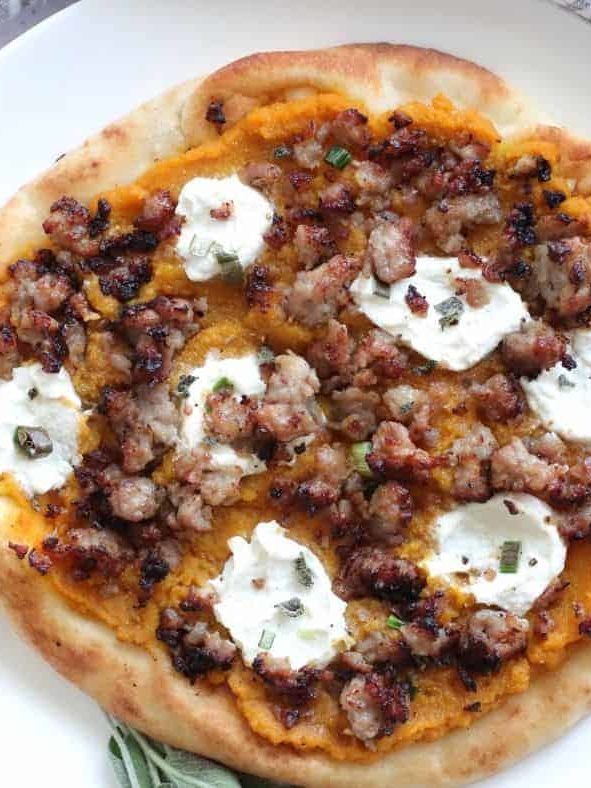Air Fryer Pepperoni and Sausage Flatbread Pizza Fork To Spoon