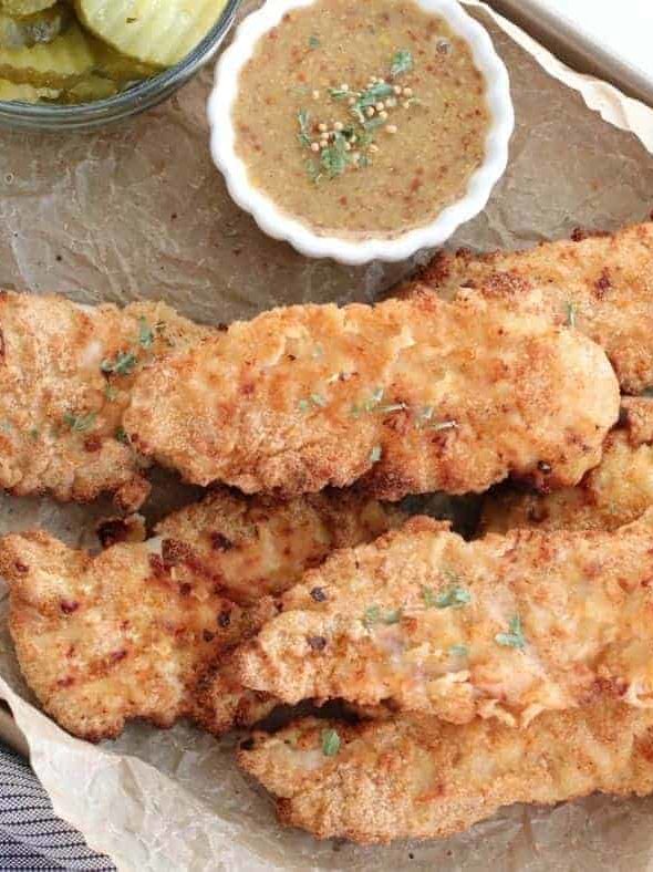 Air Fryer Buttermilk Chicken Tenders Fork To Spoon