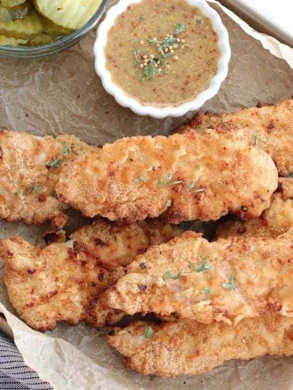 Air Fryer Buttermilk Chicken Tenders - Fork To Spoon