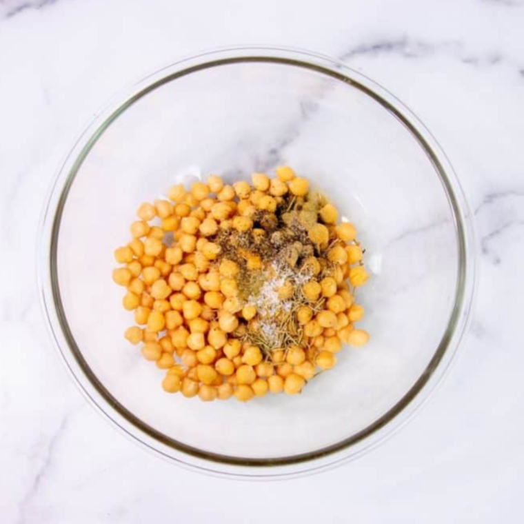 Air Fryer Spicy Chickpeas