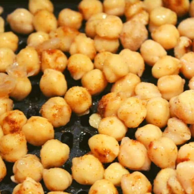 Air Fryer Spicy Chickpeas