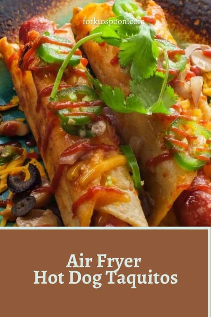 Air Fryer Hot Dog Taquitos