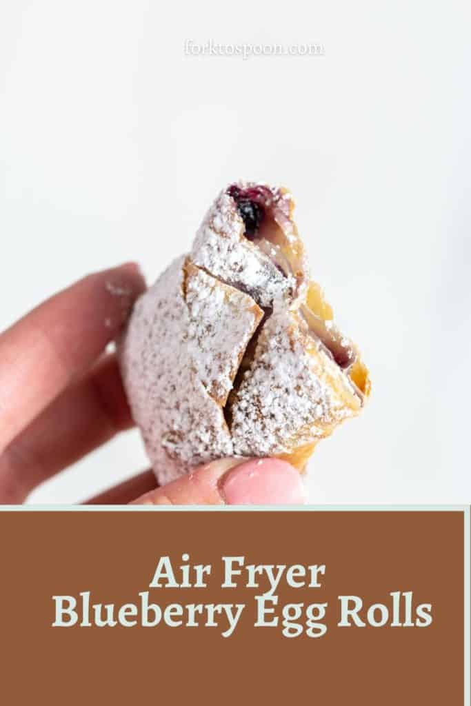 Air Fryer Blueberry Egg Rolls