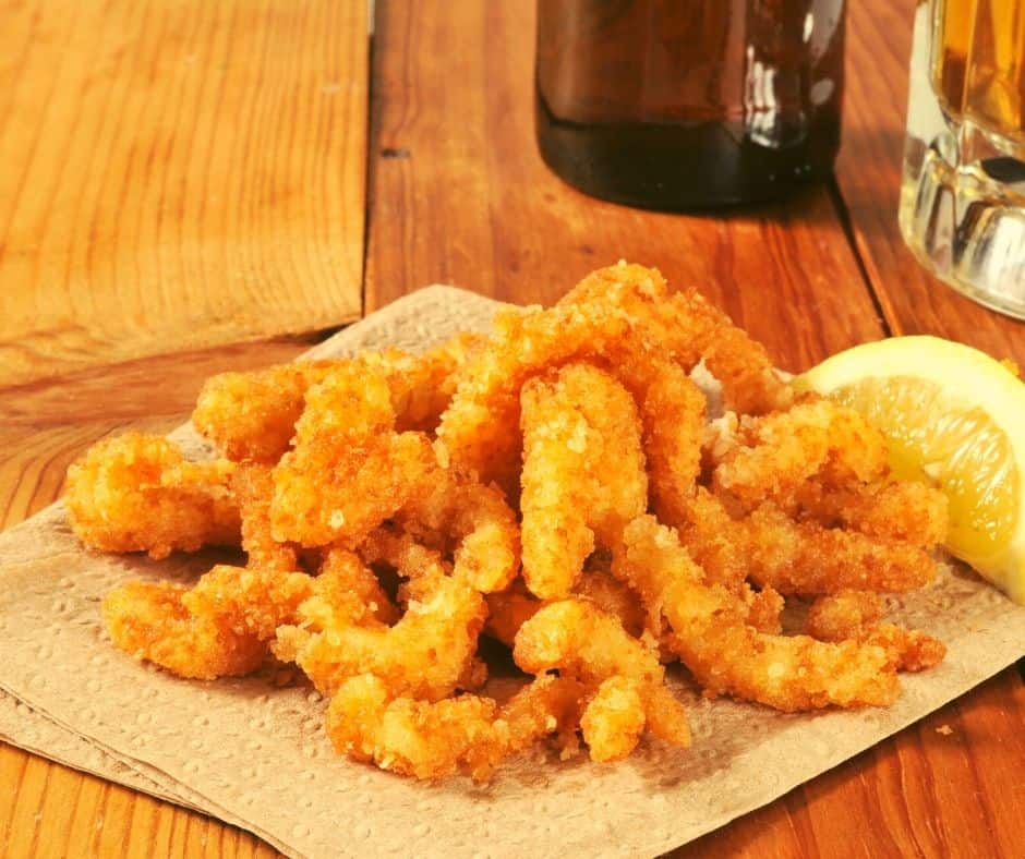 Frozen Clam Strips Air Fried