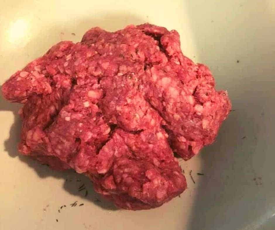 Ground Beef in Bowl