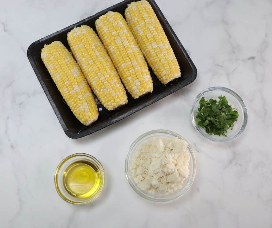 Ingredients In Air Fryer Mexican Street Corn On The Cob