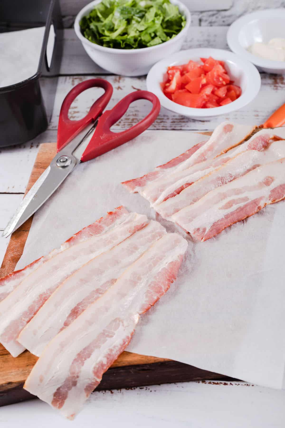 Air Fryer Bacon Weave Fork To Spoon