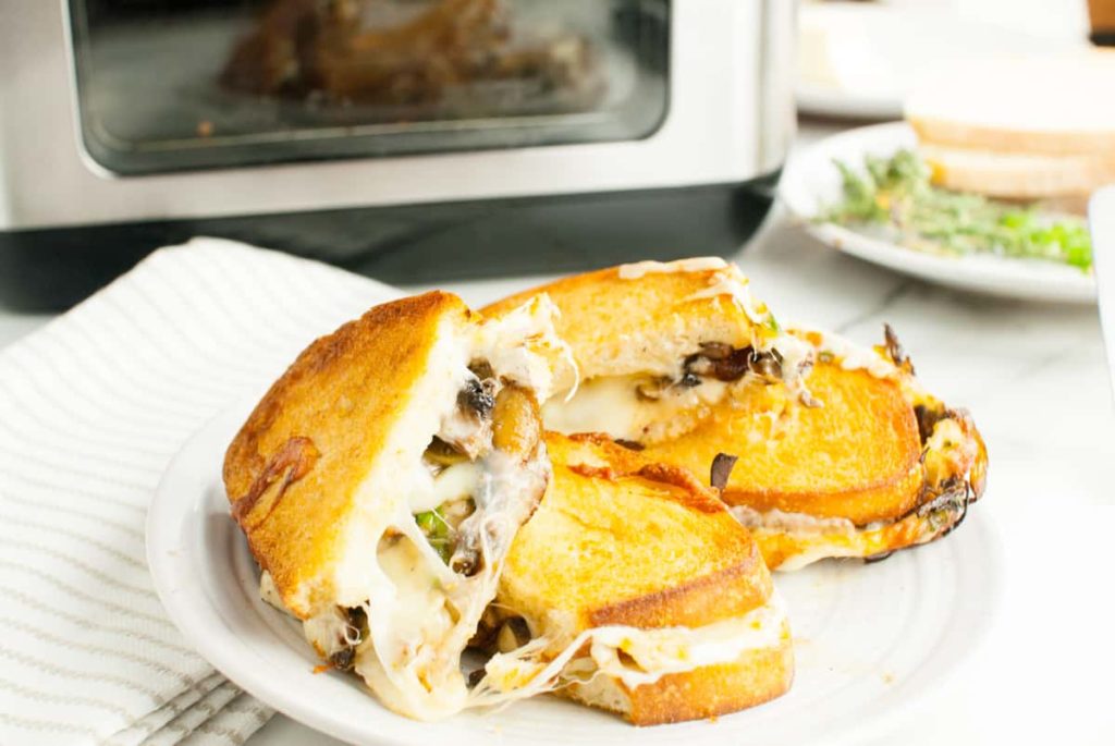 Air Fryer Mushrooms & Thyme Grilled Cheese