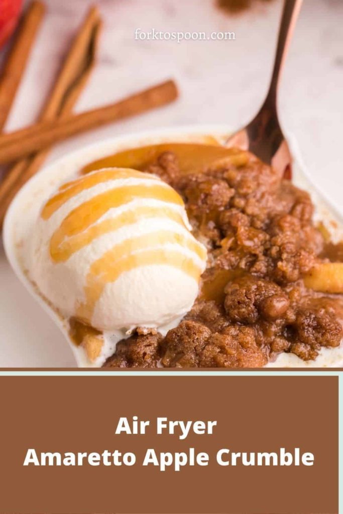 Air Fryer Amaretto Apple Crumble