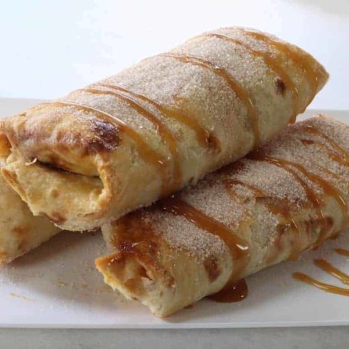 Air Fryer Apple Pie Taquitos Fork To Spoon