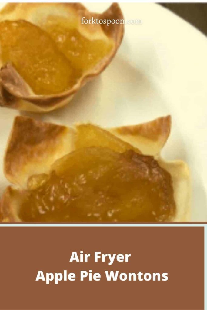 Air Fryer Apple Pie Wontons