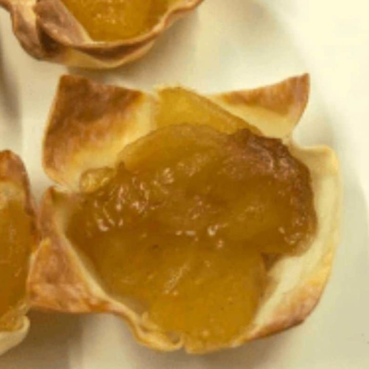 Air Fryer Apple Pie Wontons Fork To Spoon