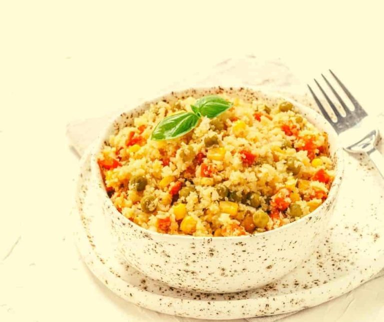 Air Fryer Cauliflower Rice Fork To Spoon
