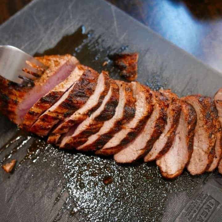 Air Fryer BBQ Pork Tenderloin Fork To Spoon