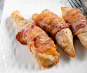 Air Fryer Cheesy Bacon Wrapped Chicken