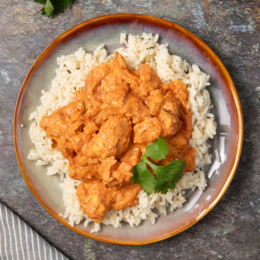 Air Fryer Chicken Tikka Rice Bowl