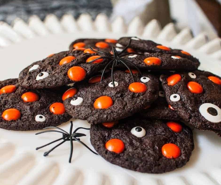 Air Fryer Dark Halloween Cookies