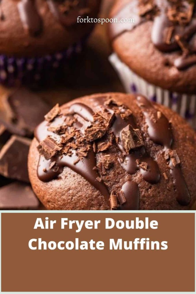 Air Fryer Double Chocolate Muffins