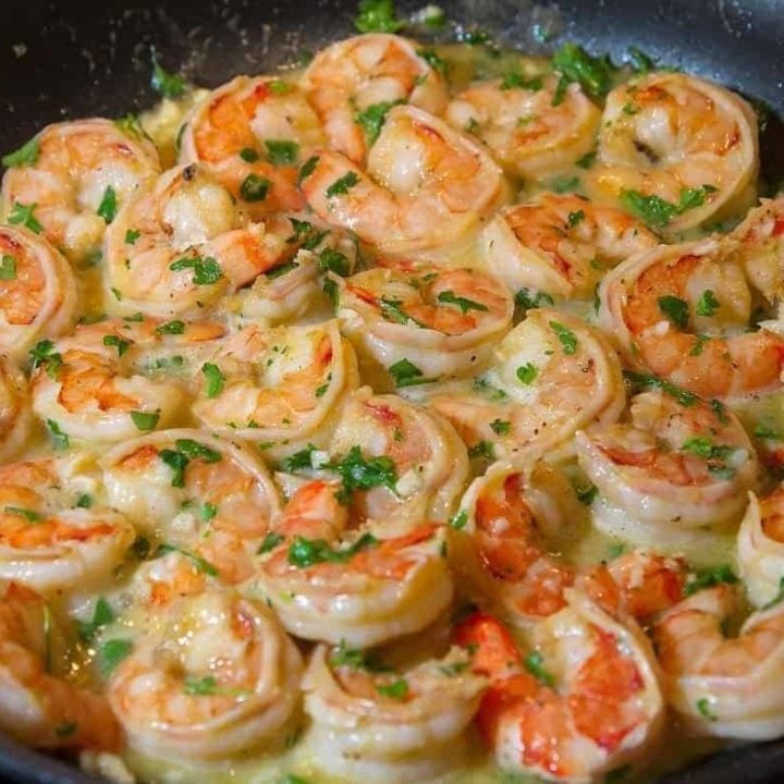 Air Fryer Garlic Butter Shrimp - Fork To Spoon