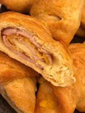 Air Fryer Ham and Cheese Crescent Rolls