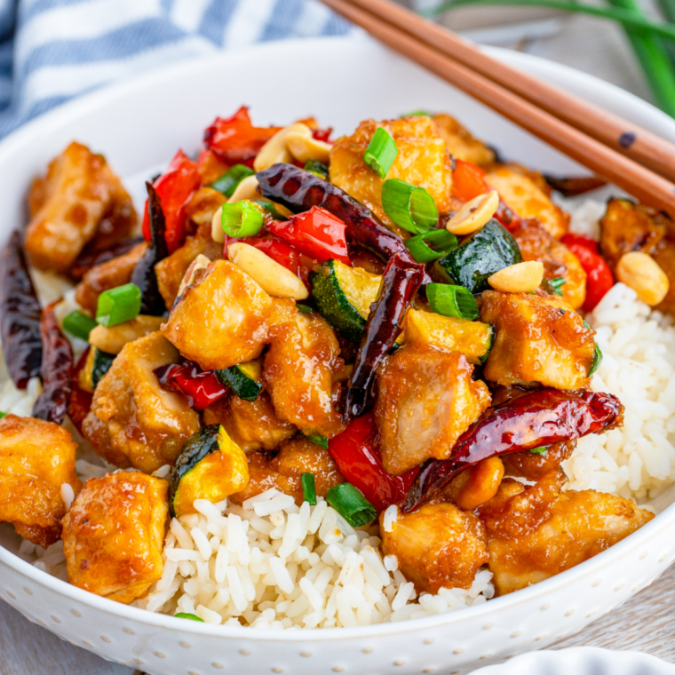 Air Fryer Kung Pao Chicken - Fork To Spoon