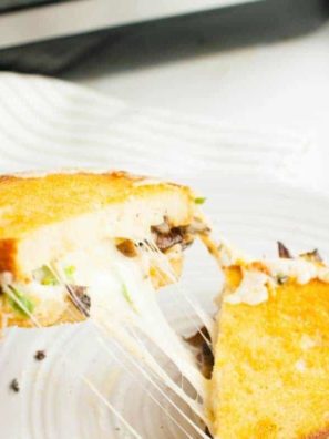 Air Fryer Mushrooms & Thyme Grilled Cheese