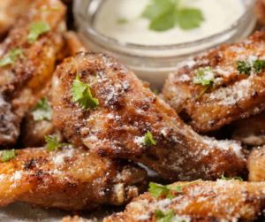 Air Fryer Garlic Parmesan Chicken Wings