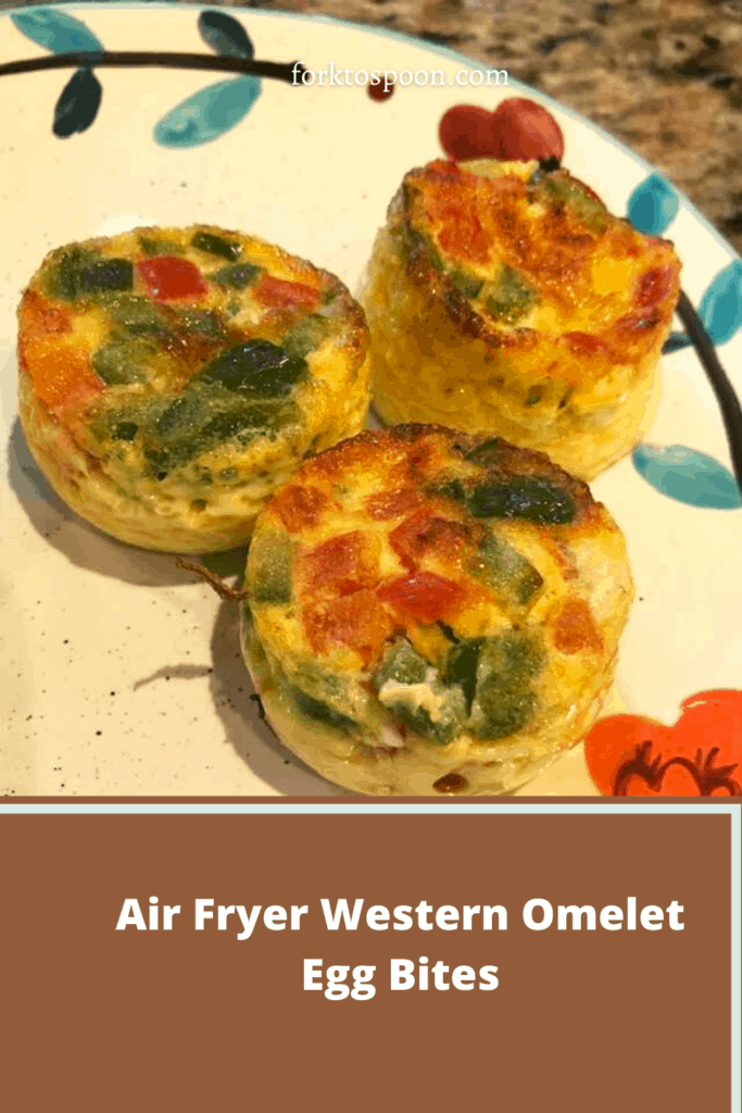 Air Fryer Western Omelet Egg Bites