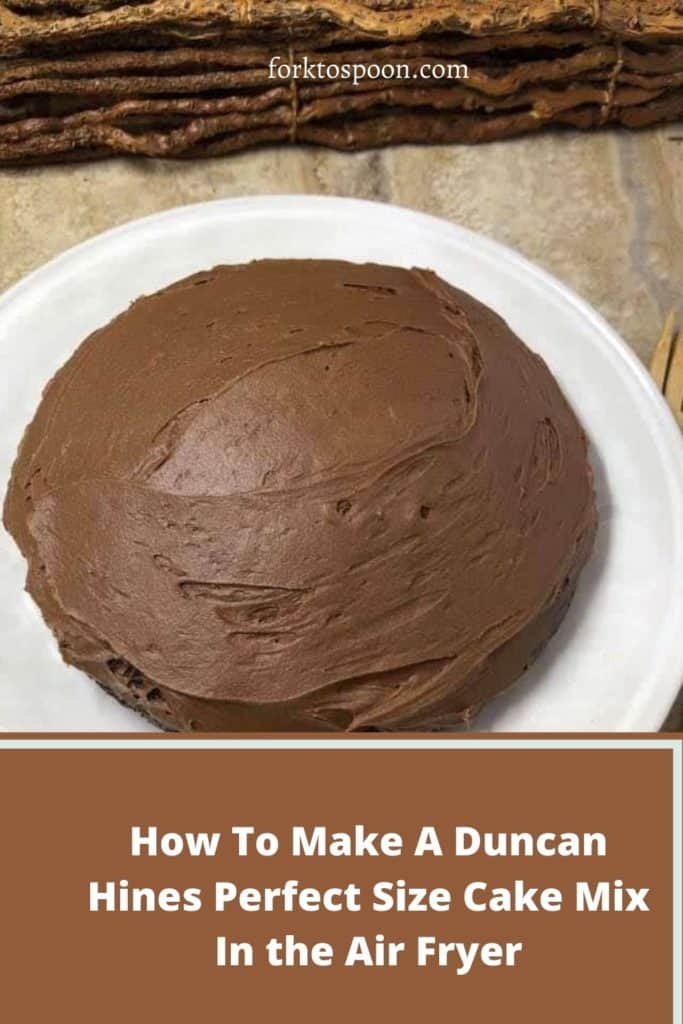 How To Make A Duncan Hines Perfect Size Cake Mix In the Air Fryer