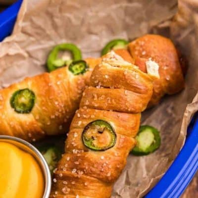 Air Fryer Pretzel Cheese Dogs