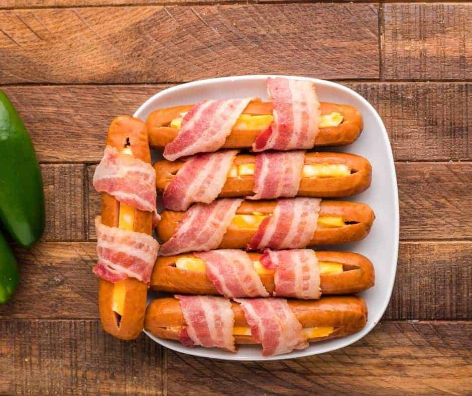 Wrap Bacon Around Cheese Dog