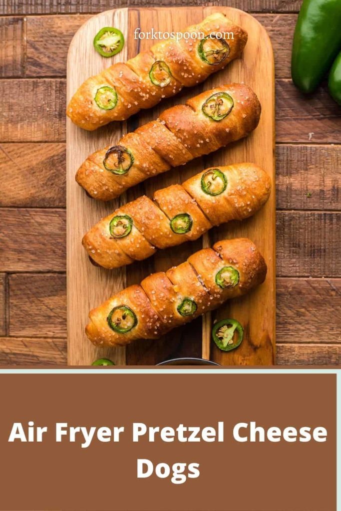 Air Fryer Pretzel Cheese Dogs