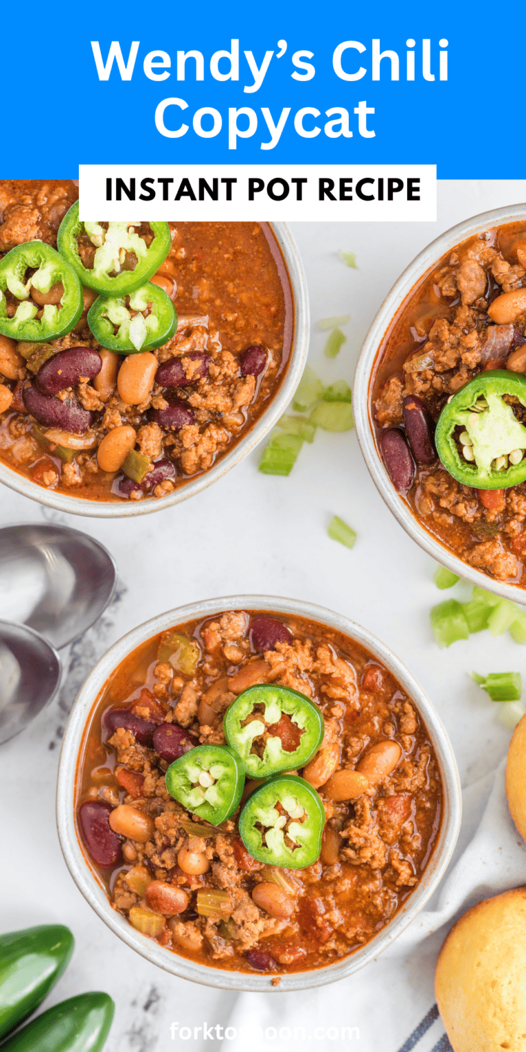 Instant Pot Wendy's Chili Copycat Recipe - Fork To Spoon