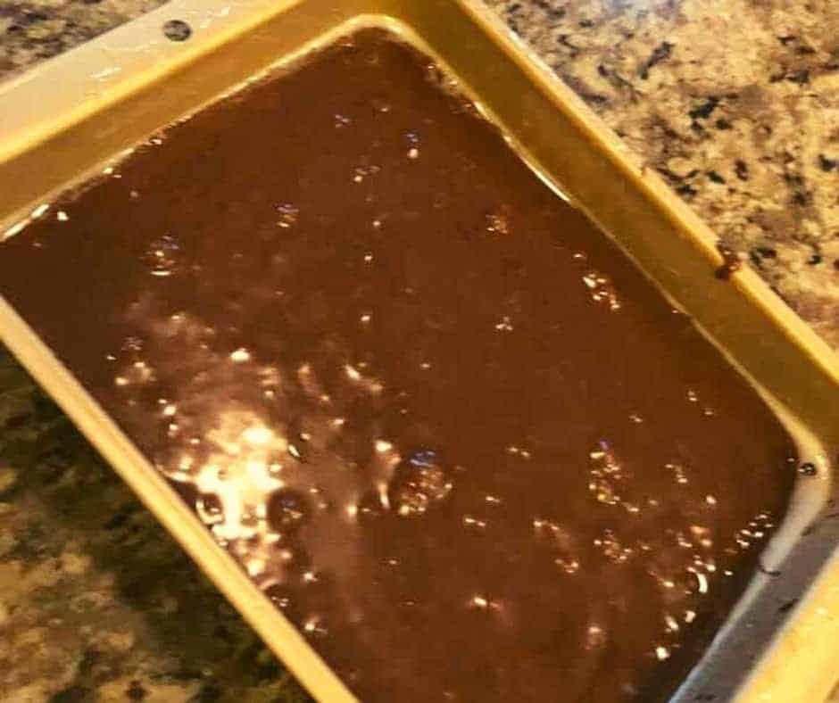 Brownie Batter in Pan