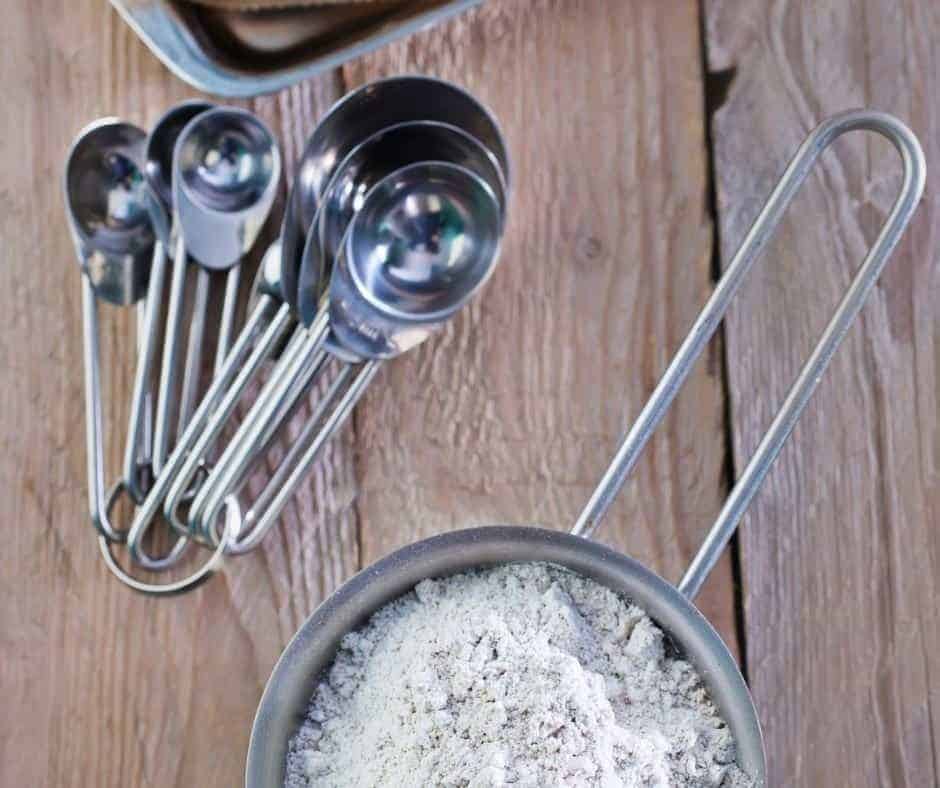 Flour, Baking Soda and Salt in Bowl