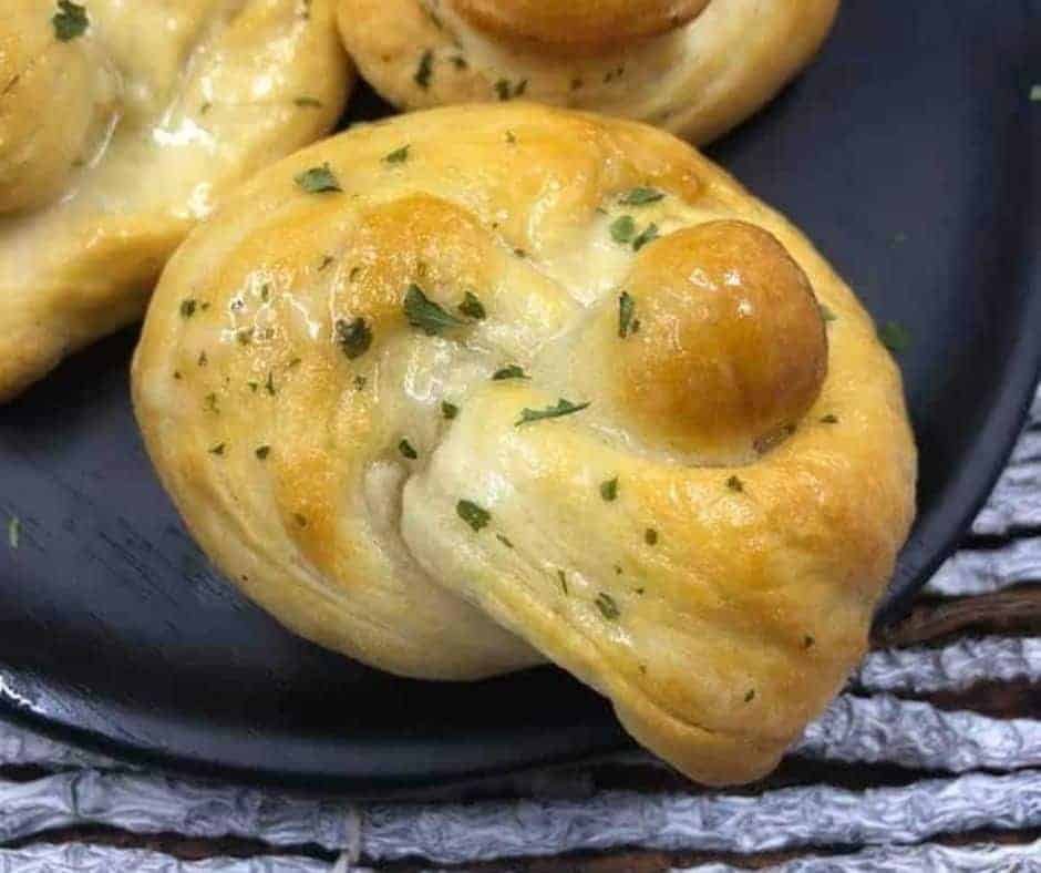 Air Fryer Garlic Parmesan Knots