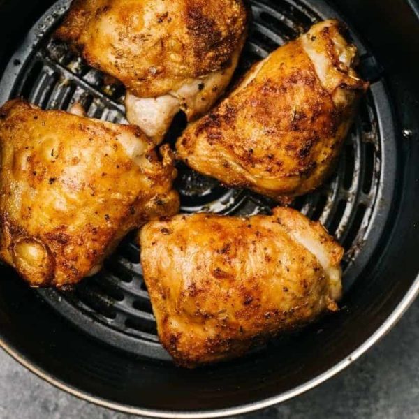 Lemon Pepper Air Fryer Chicken Thighs - Fork To Spoon