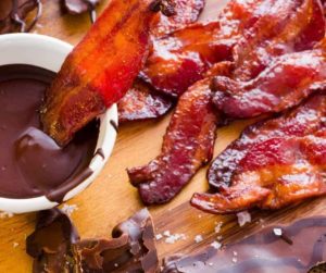 Air Fryer Maple Bourbon Candied Bacon