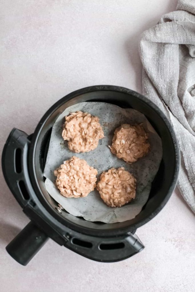 Parchment Paper With Breakfast Cookies in the Air Fryer