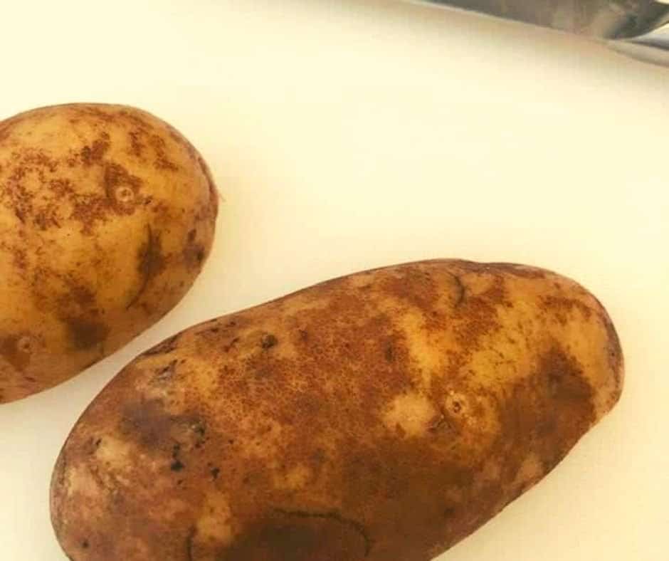 Russet Potatoes Soaked