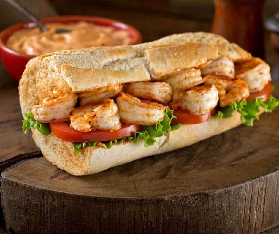 sandwich with shrimp