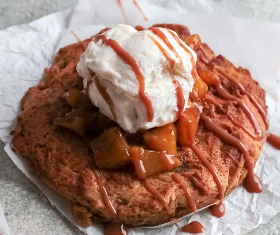 Air Fryer Apple Pie Pizookie