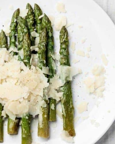 Air Fryer Asparagus With Garlic and Parmesan